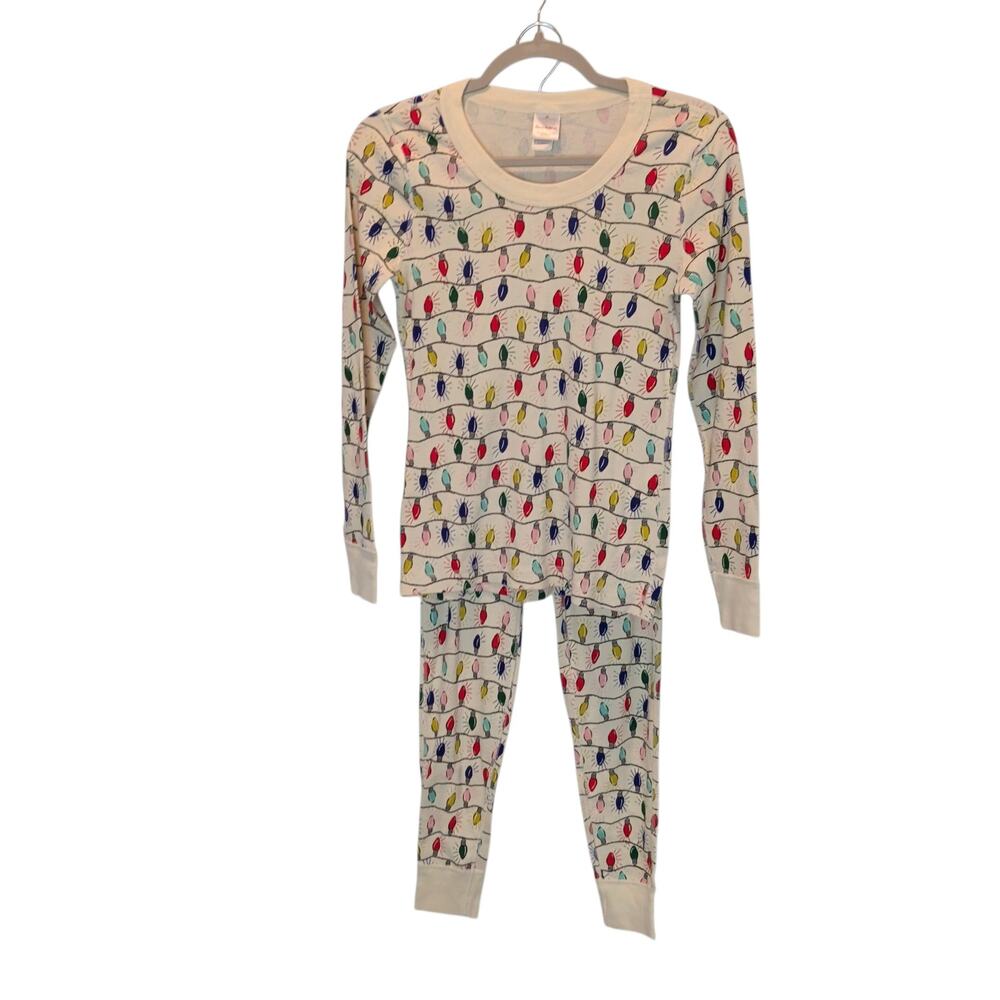 Hanna Andersson Sz XS Christmas Lights Holiday Pajama Set Family Matching Cotton